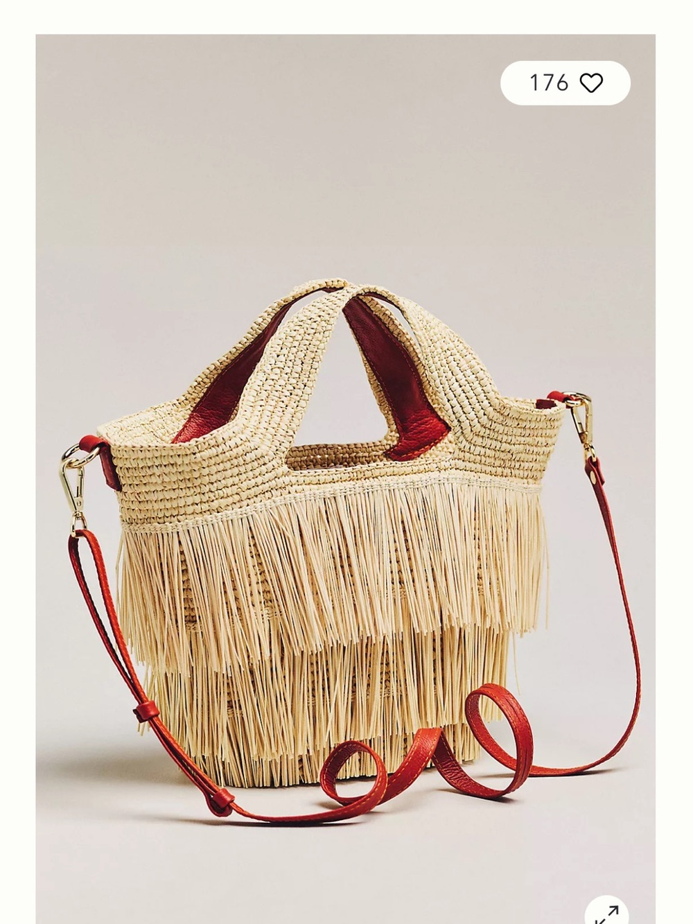 Sensi studio oval fringes bag - Picture 3 of 9